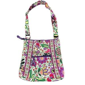 Vera Bradley Viva La Vera Crossbody Shoulder Bag Purse Floral Bohemian Hipster